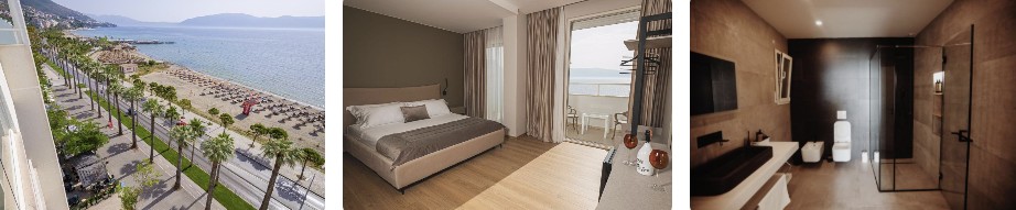 Grand Mirage Hotel Vlore Coulage de 3 imágenes habitación y vista de la playa