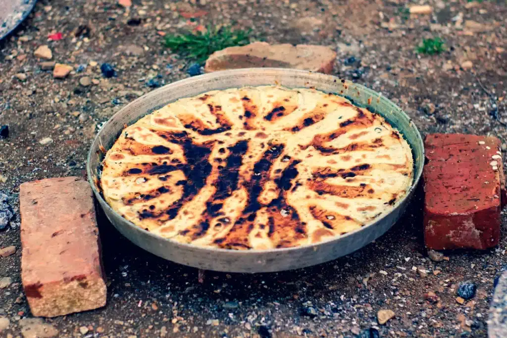 Albanian-Food_Flija_Flia - pie baked in open fire